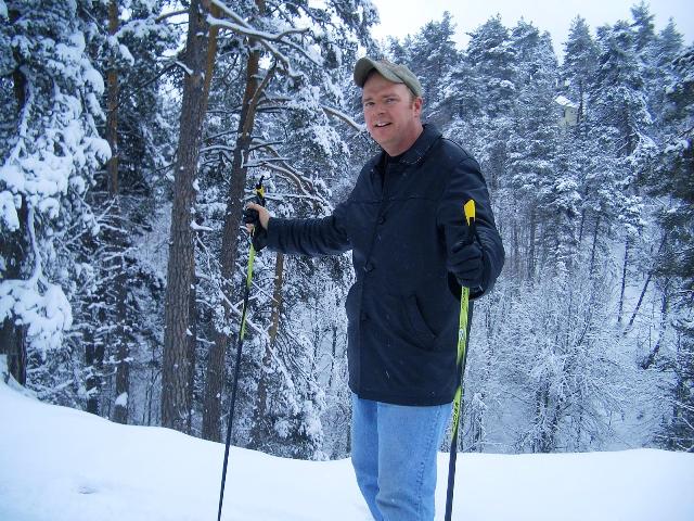 Me cross-country skiing in Abant